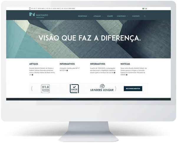 site institucional Machado Associados